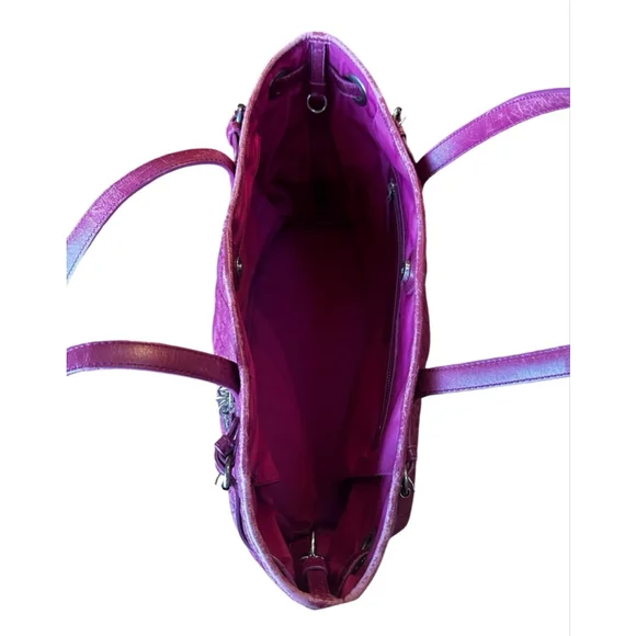 Christian Dior Cannage Panarea Magenta Quilted Tote Bag w/ COA - Picture 11 of 16